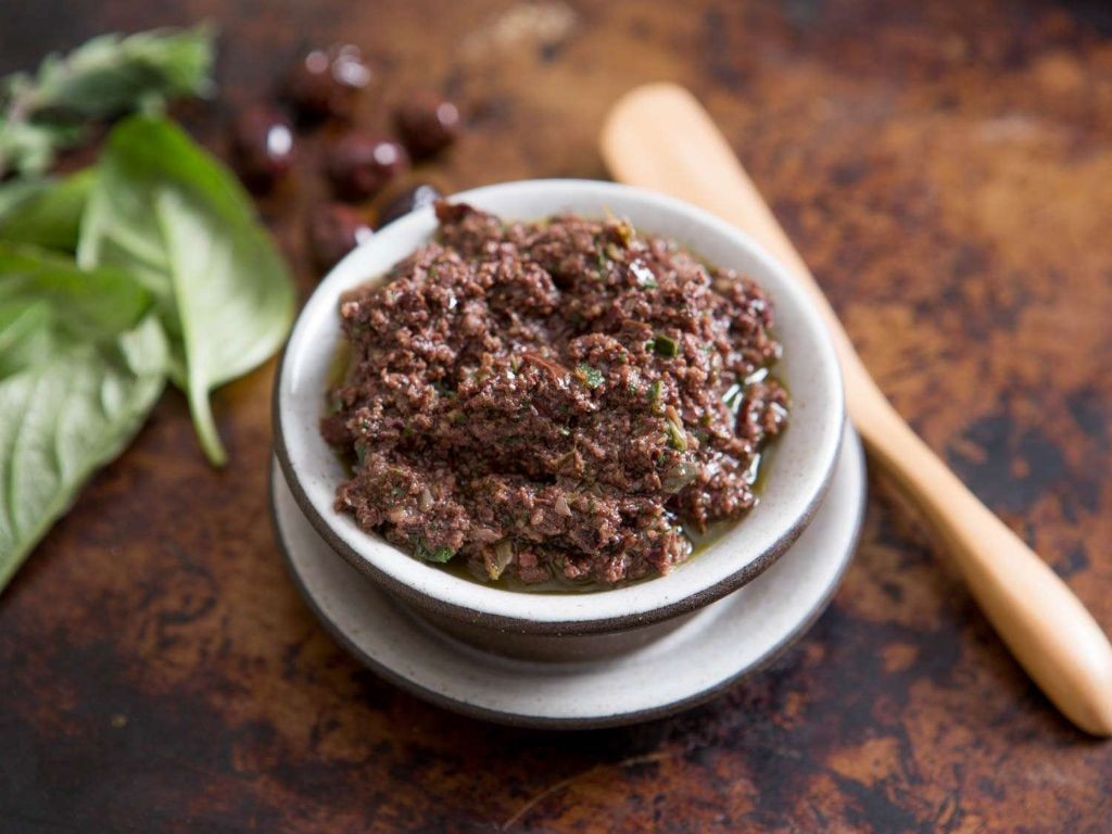 Garlic and Black Olive Tapenade