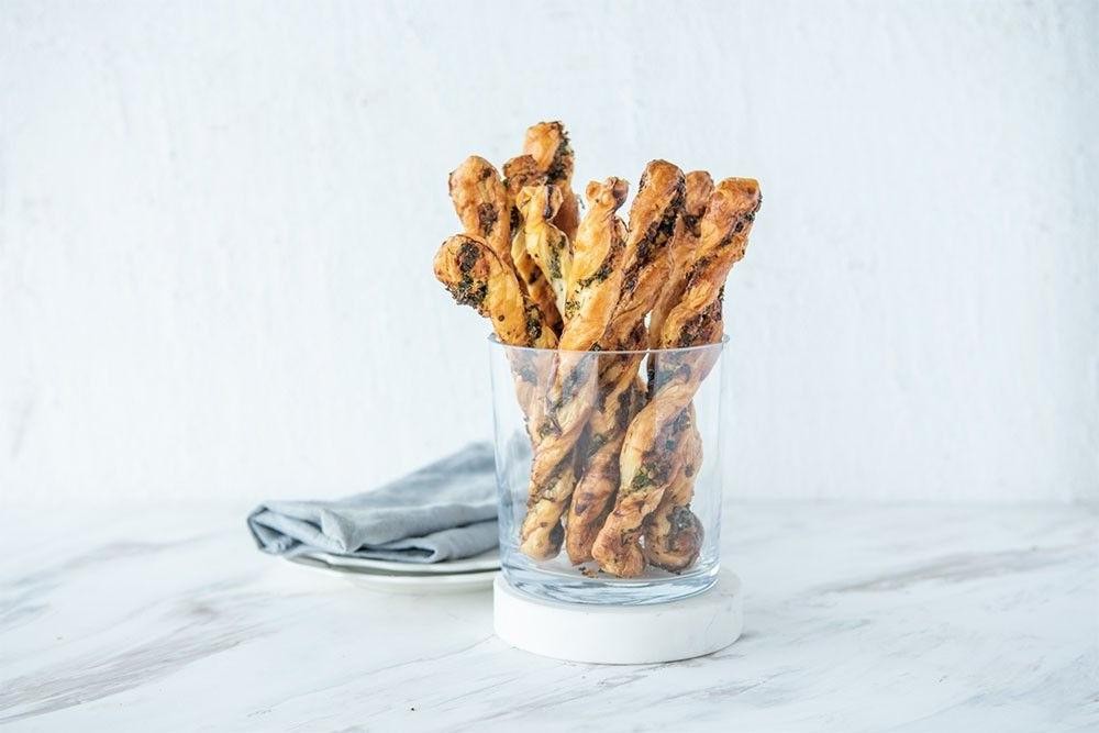 Garlic and Herb Schar Puff Pastry Twists