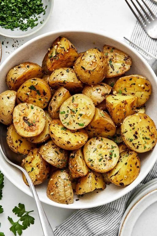 Garlic and herb roasted potatoes