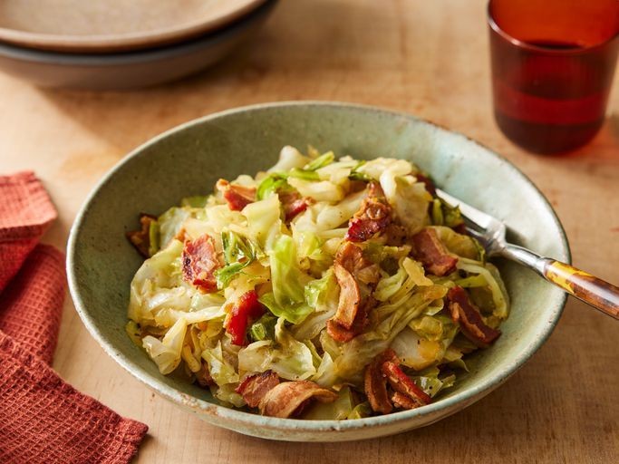 German Cabbage and Bacon Stir-Fry