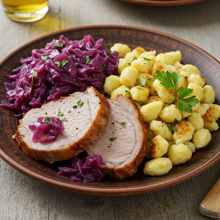 German Cabbage and Pork Roast