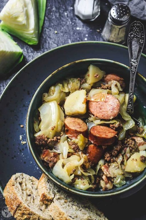 German Cabbage and Sausage Stew