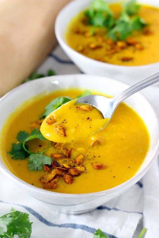Ginger Turmeric Butternut Squash Soup