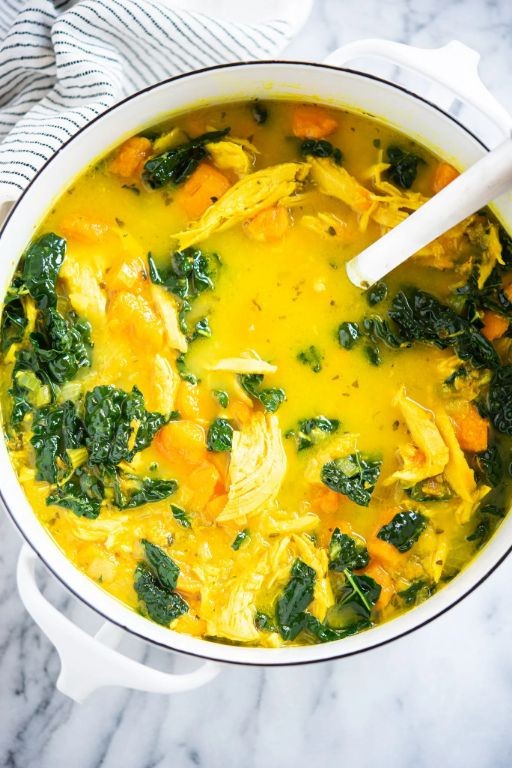 Ginger Turmeric Chicken Broth Soup