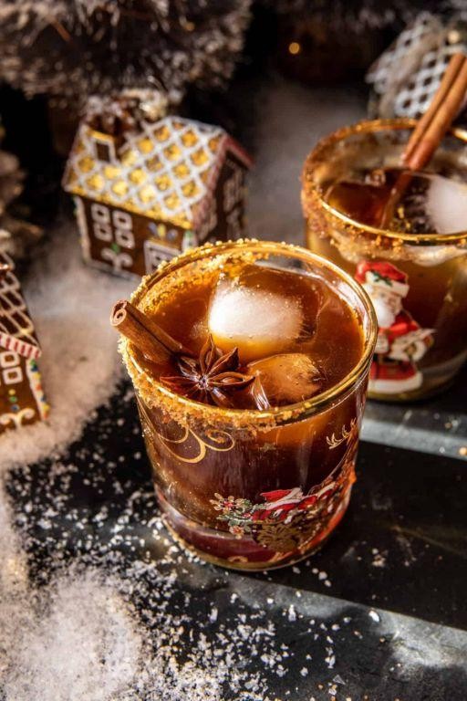 Gingerbread Martini with Molasses Syrup