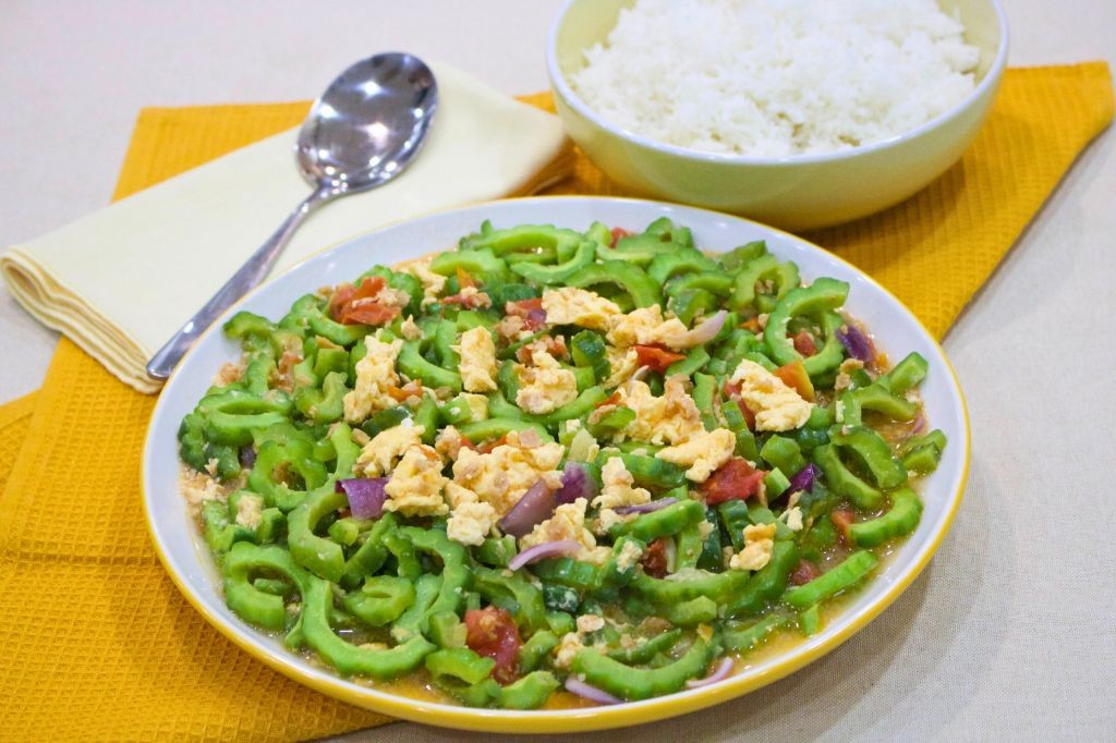 Ginisang Mongo with Ampalaya and Egg