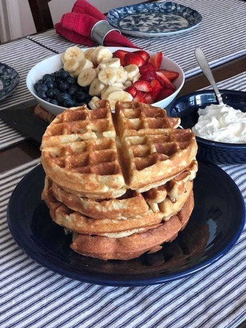 Gluten-Free Belgian Waffles with Almond Flour