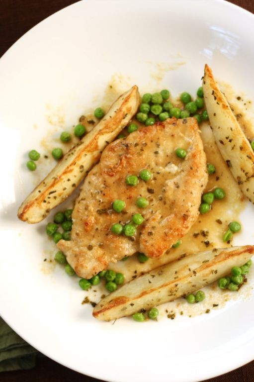 Gluten-Free Chicken Vesuvio with Almond Flour Coating
