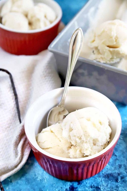 Goat Milk Ice Cream with Vanilla Bean