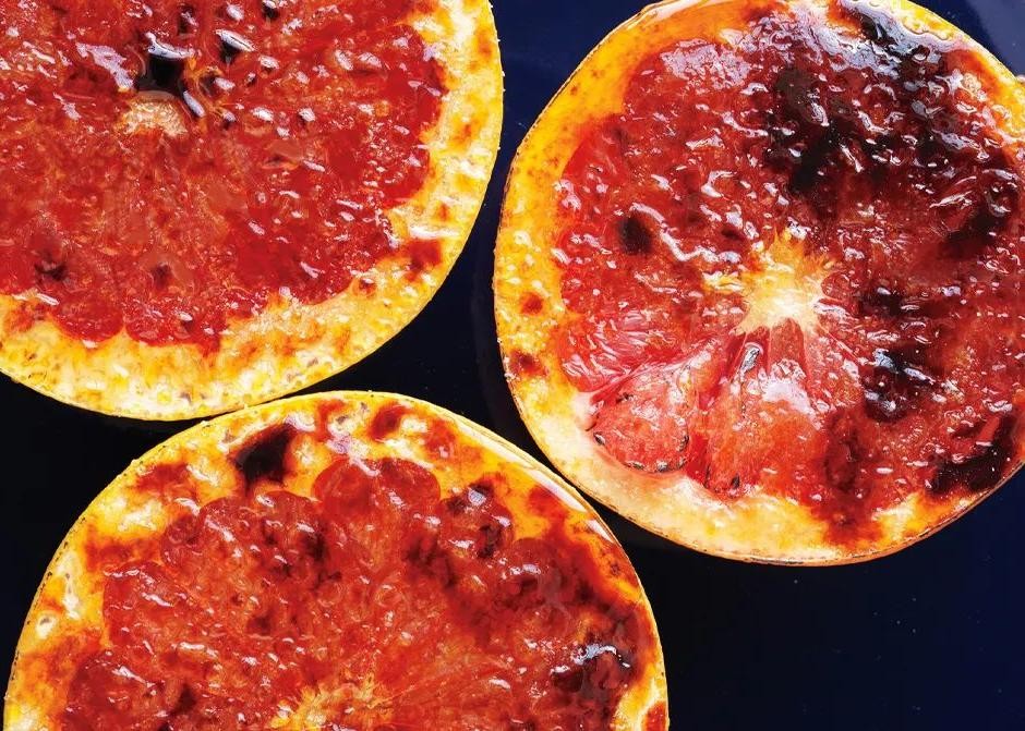 Grapefruit Brulee with Caramelized Sugar
