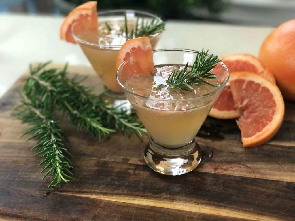 Grapefruit and Rosemary White Sangria