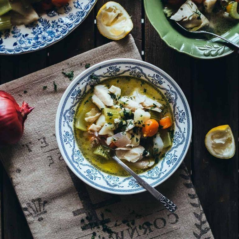 Greek Fish Soup (Psarosoupa)