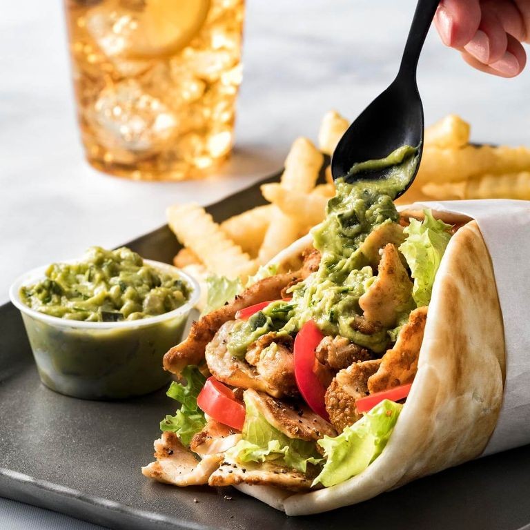 Greek Gyro Wraps with Tzatziki and Greek Salad