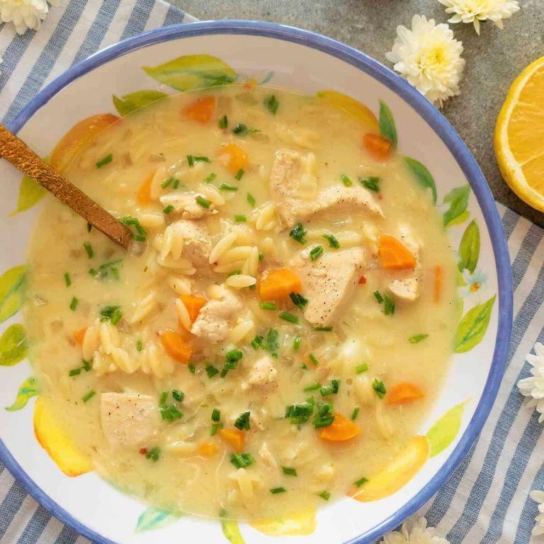Greek Orzo and Lemon Soup