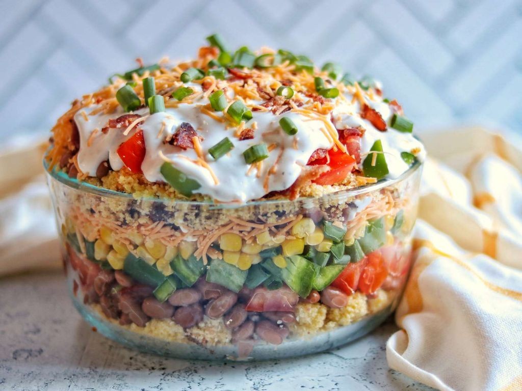 Greek Style Cornbread Salad