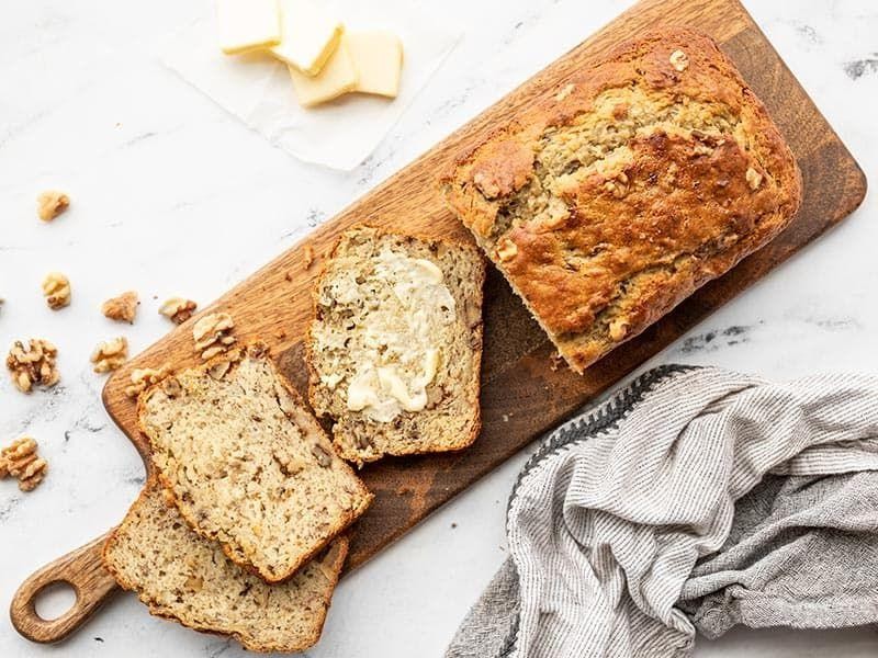 Greek Yogurt Banana Bread with Walnuts