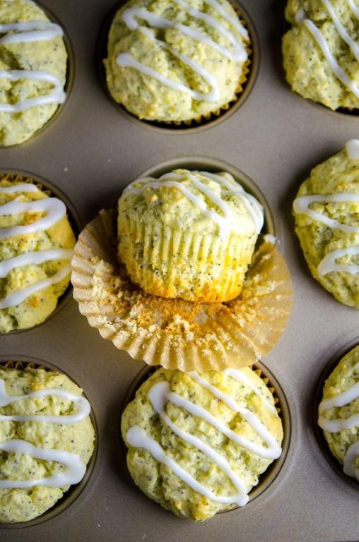 Greek Yogurt Lemon Poppy Seed Muffins