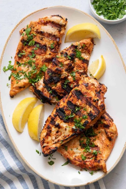 Greek Yogurt Marinated Baked Chicken Breast