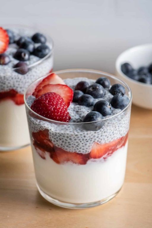Greek Yogurt with Berries and Chia Seeds