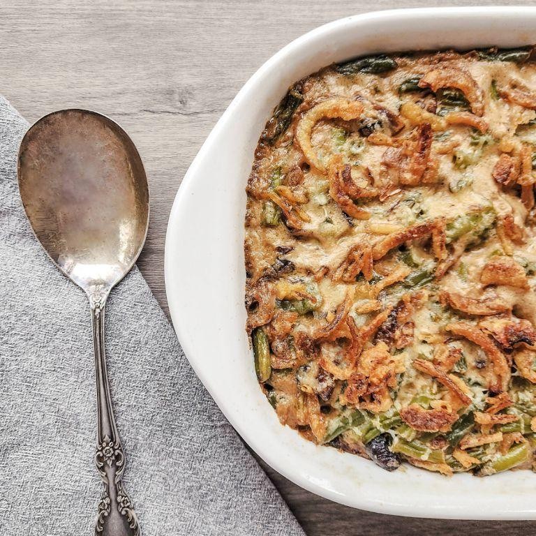 Green Bean Casserole with Mushroom Gravy