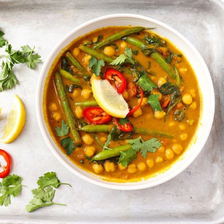 Green Bean and Chickpea Curry