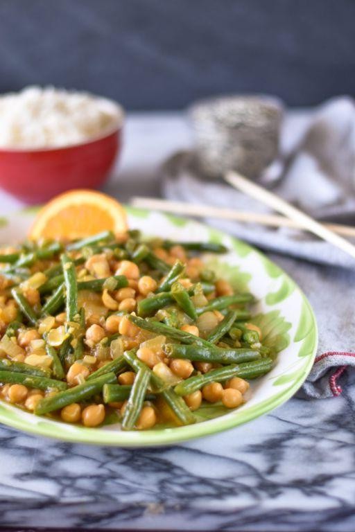 Green Bean and Chickpea Stir-Fry