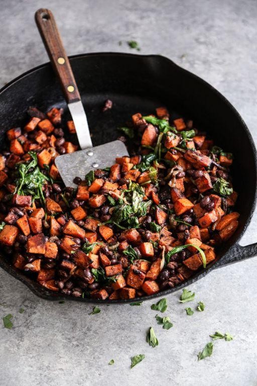 Green Bean and Sweet Potato Hash