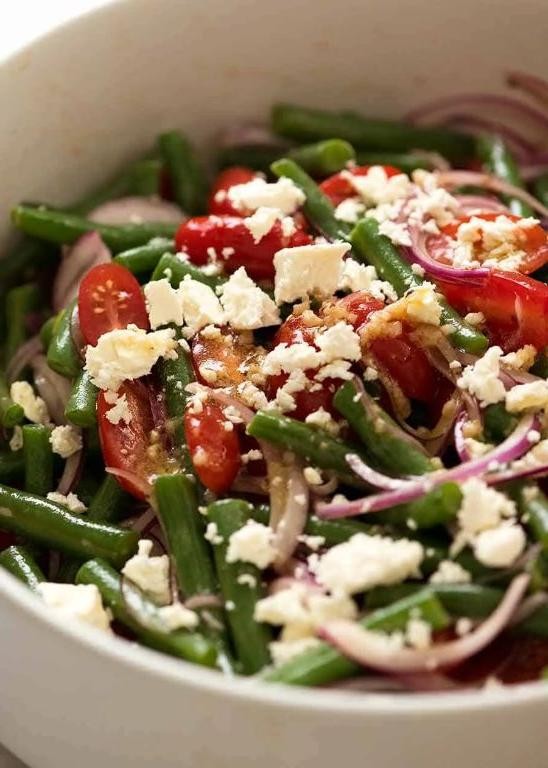Green Bean and Tomato Salad with Feta