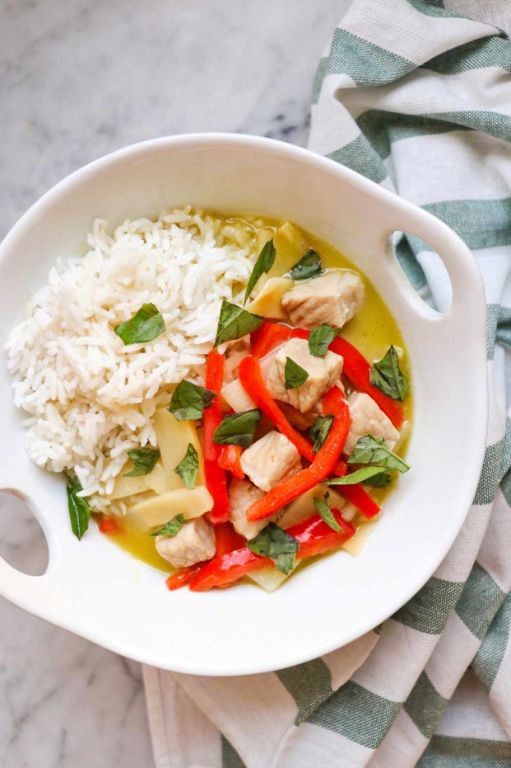 Green Curry with Fish and Bamboo Shoots