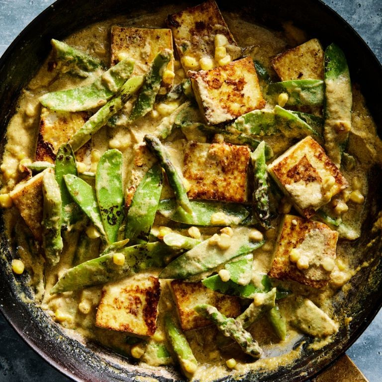 Green Curry with Tofu and Spinach