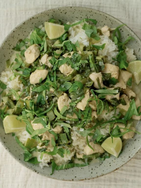 Green Fig and Coconut Curry
