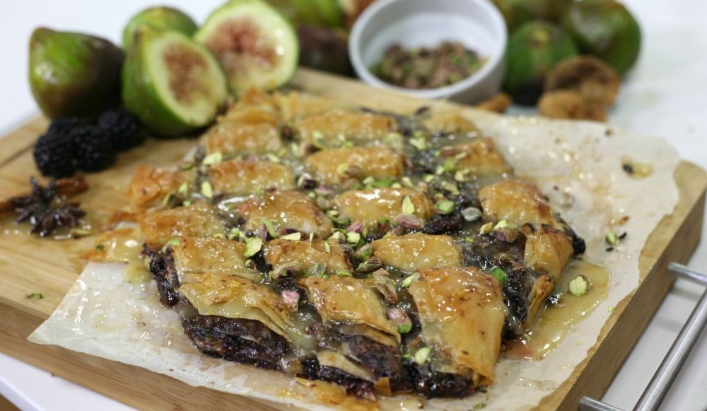 Green Fig and Pistachio Baklava