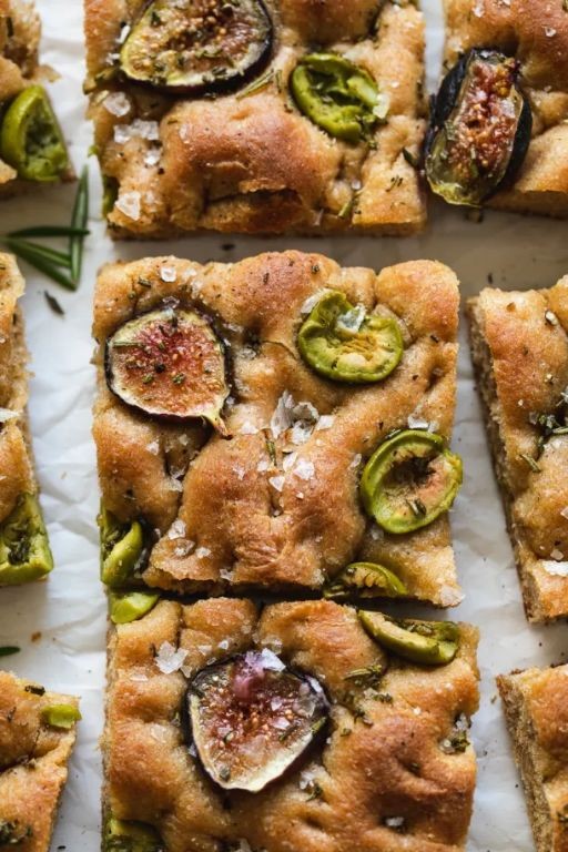 Green Fig and Rosemary Focaccia