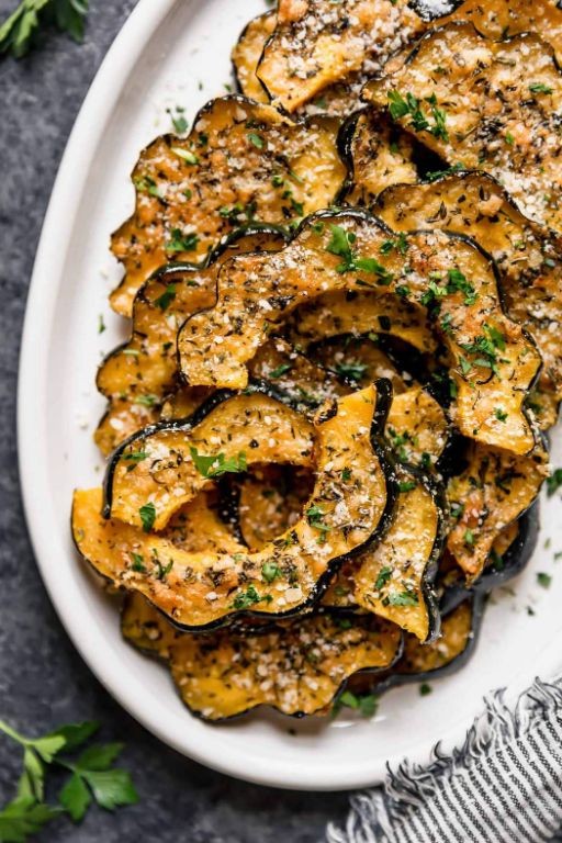 Grilled Acorn Squash with Herb Butter