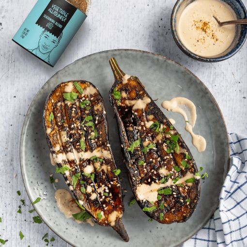 Grilled Eggplant with Tahini Drizzle