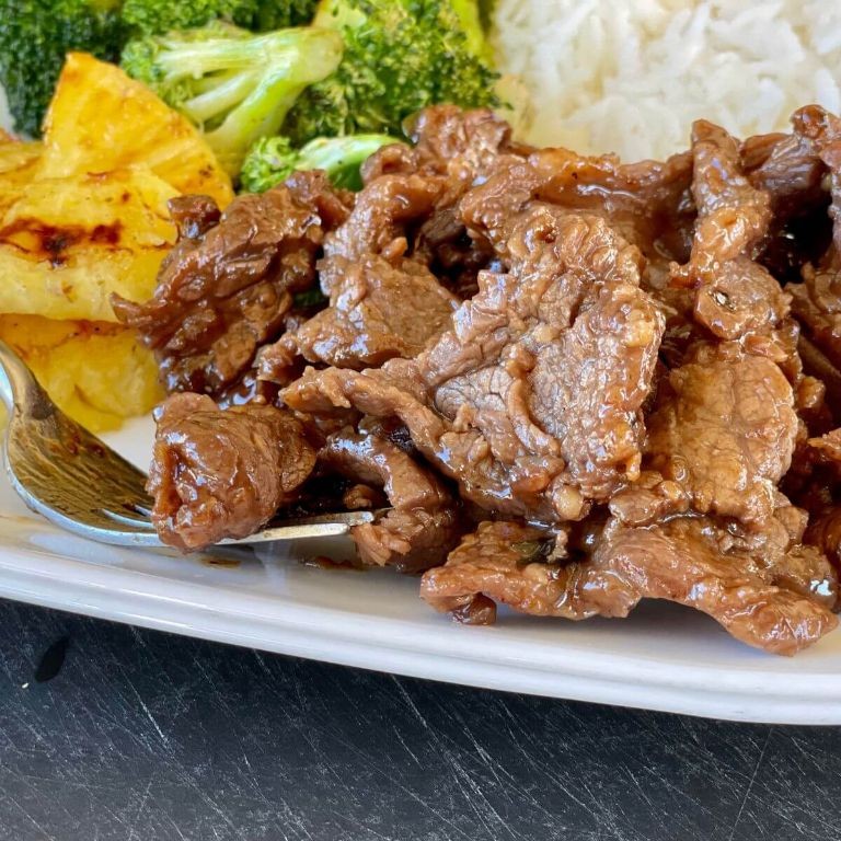 Grilled Hawaiian BBQ Beef Teriyaki