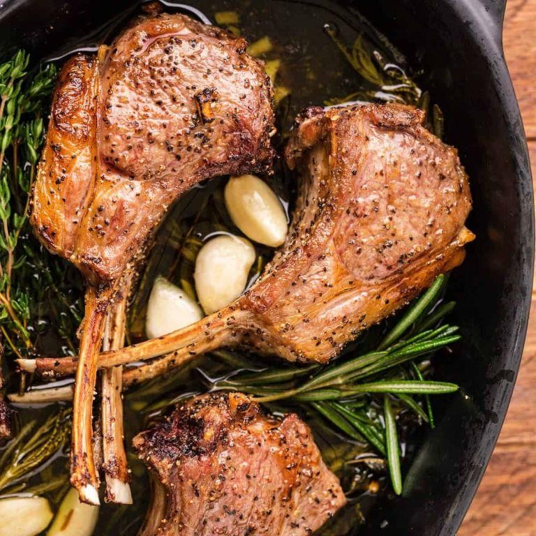 Grilled Lamb Chops with Mint Pesto