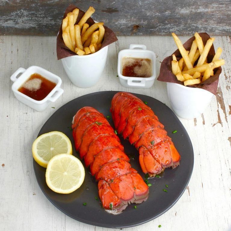 Grilled Lobster Tails with Brown Butter Sauce