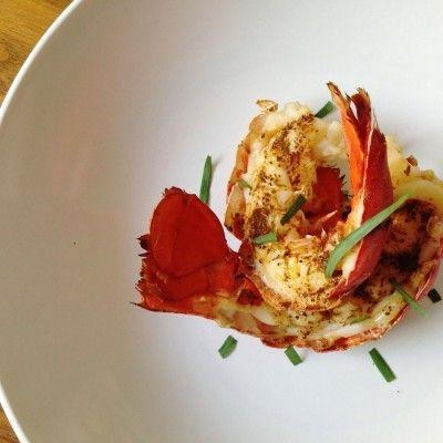 Grilled Lobster Tails with Chili Lime Butter