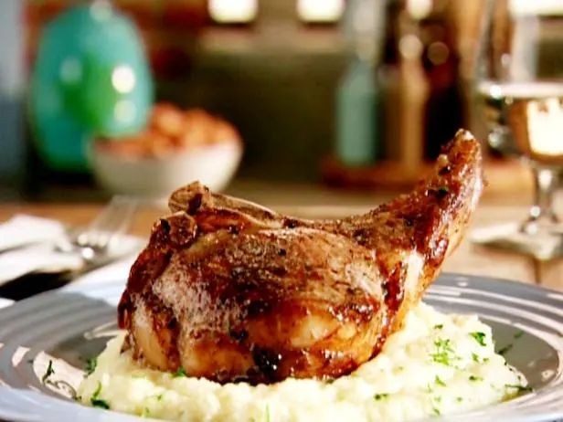 Grilled Mushroom-Stuffed Pork Chops