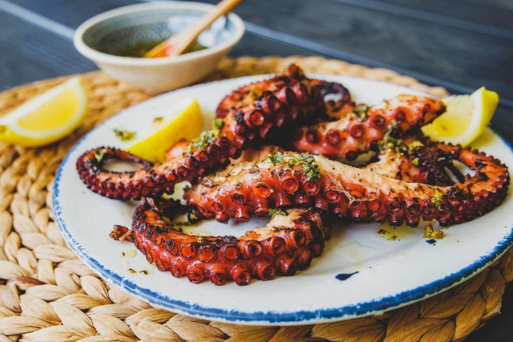 Grilled Octopus with Lemon and Oregano