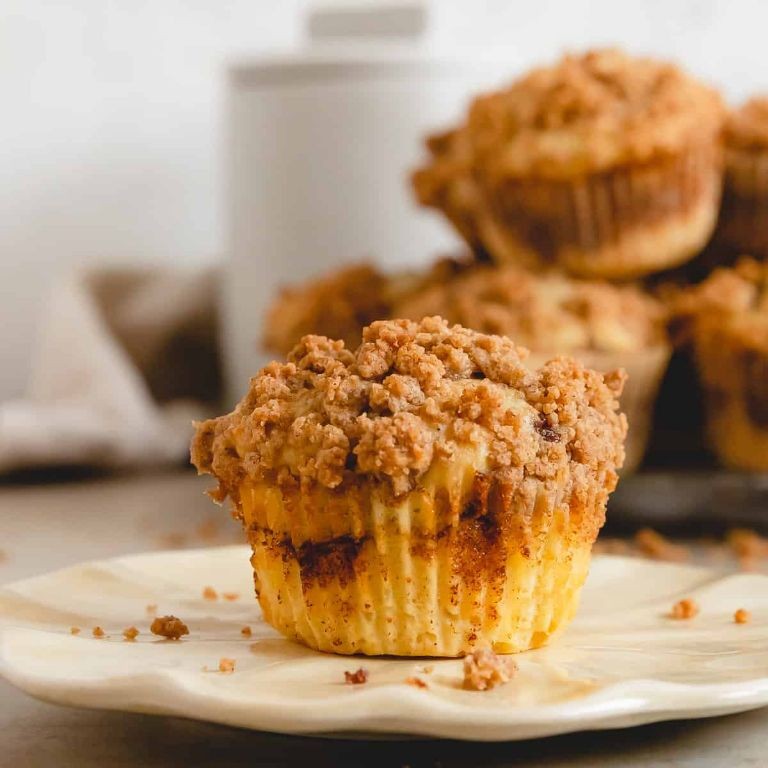Ground Cherry Muffins with Cinnamon Streusel