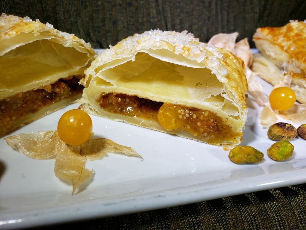Ground Cherry Pie with Flaky Crust
