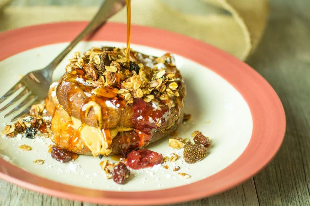 Ground Cherry Stuffed French Toast