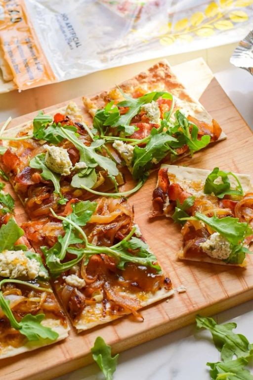 Ground Cherry and Bacon Flatbread