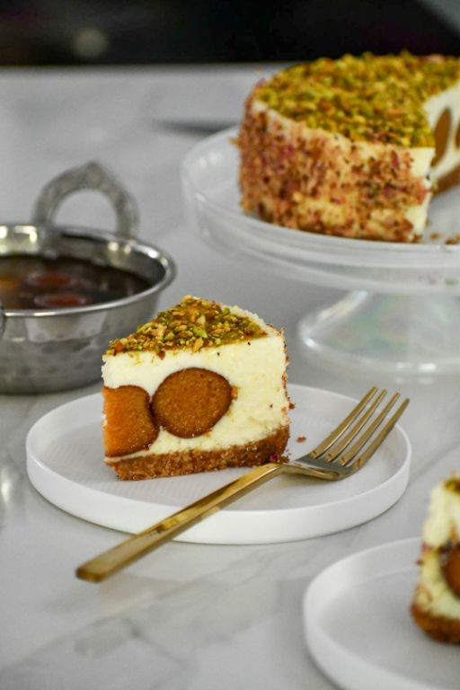 Gulab Jamun Cheesecake