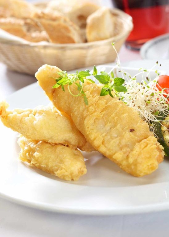 Halibut Tempura with Dipping Sauce