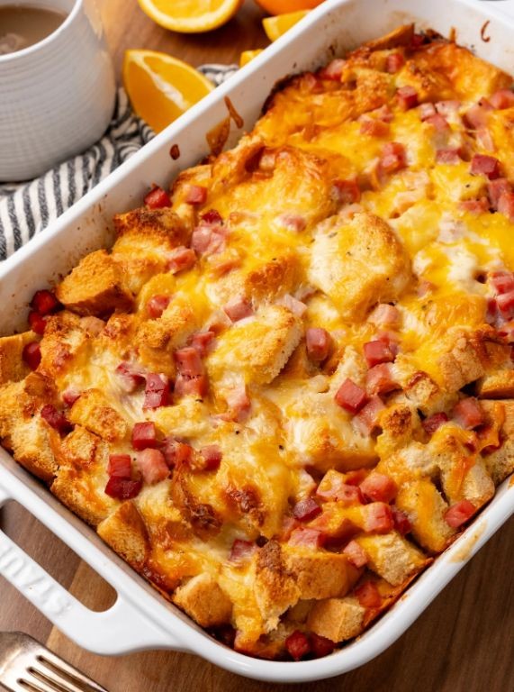 Ham and Cheese Breakfast Strata