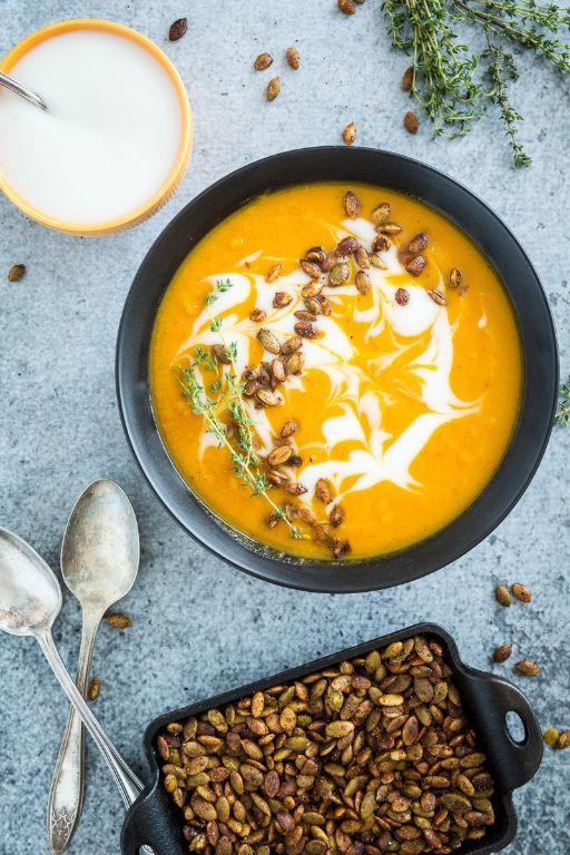 Harissa-Spiced Butternut Squash Soup