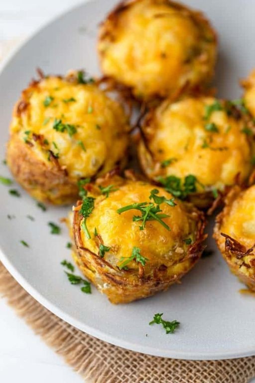 Hash Brown Egg Nests